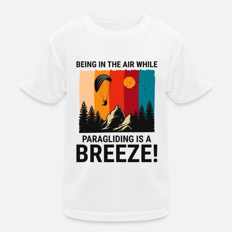 Gleitschirm Pilot Gleitschirm Adventures Breeze Kinder Funktions-T-Shirt
