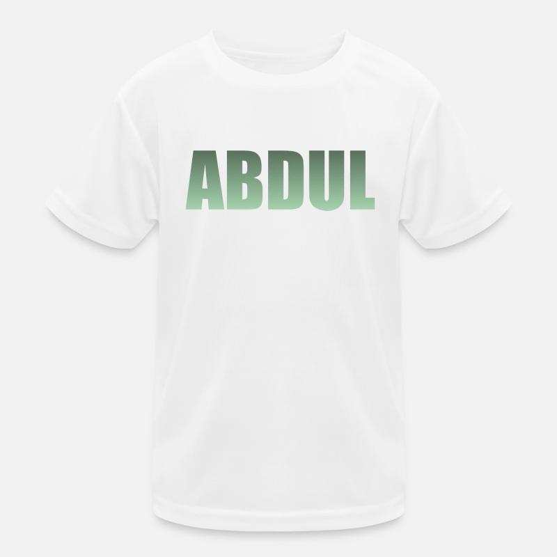 Prénom : Abdul - dégradé vert T-shirt sport Enfant