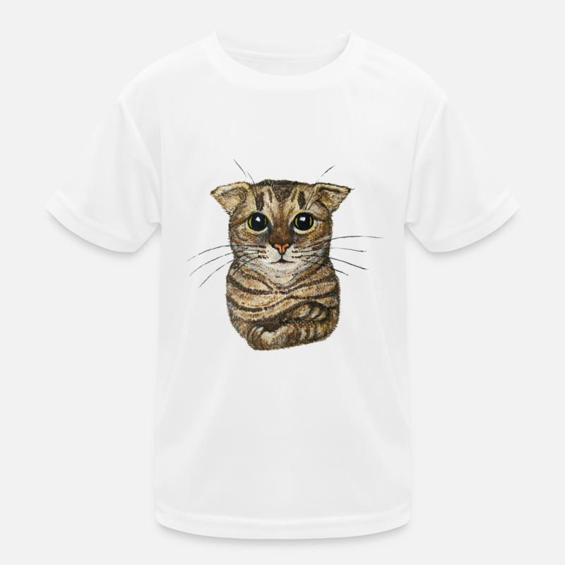 Petit chat tigré T-shirt sport Enfant