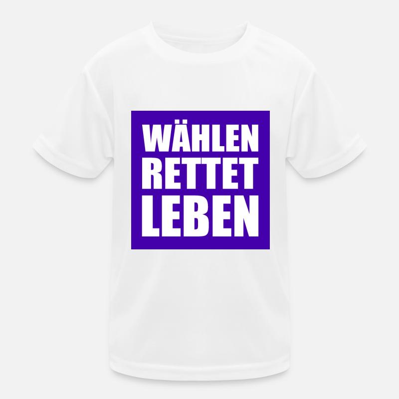 wählen rettet leben Kinder Funktions-T-Shirt