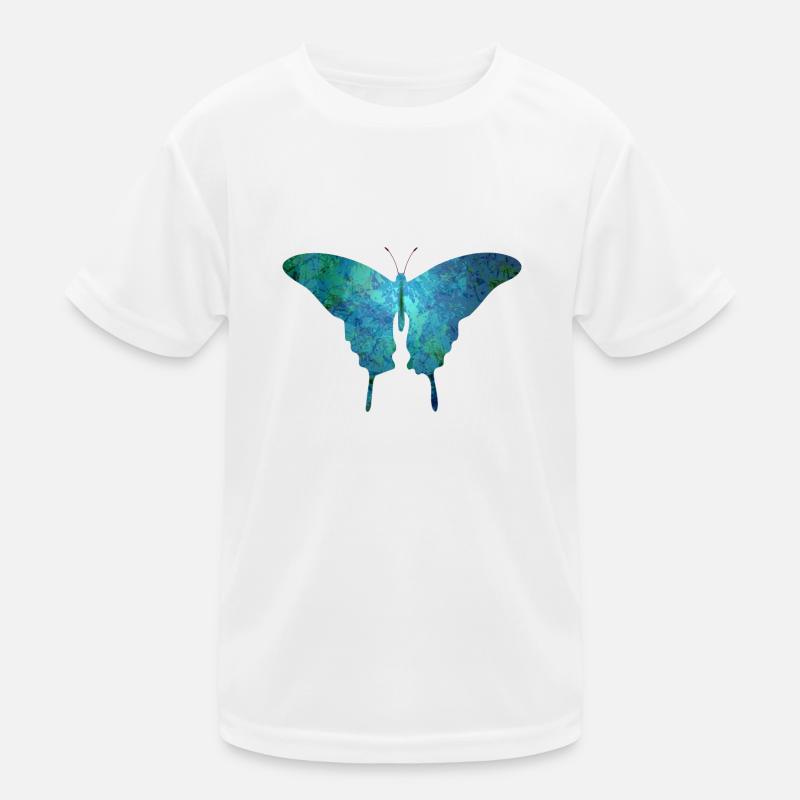 butterfly - Kids Functional T-Shirt - white