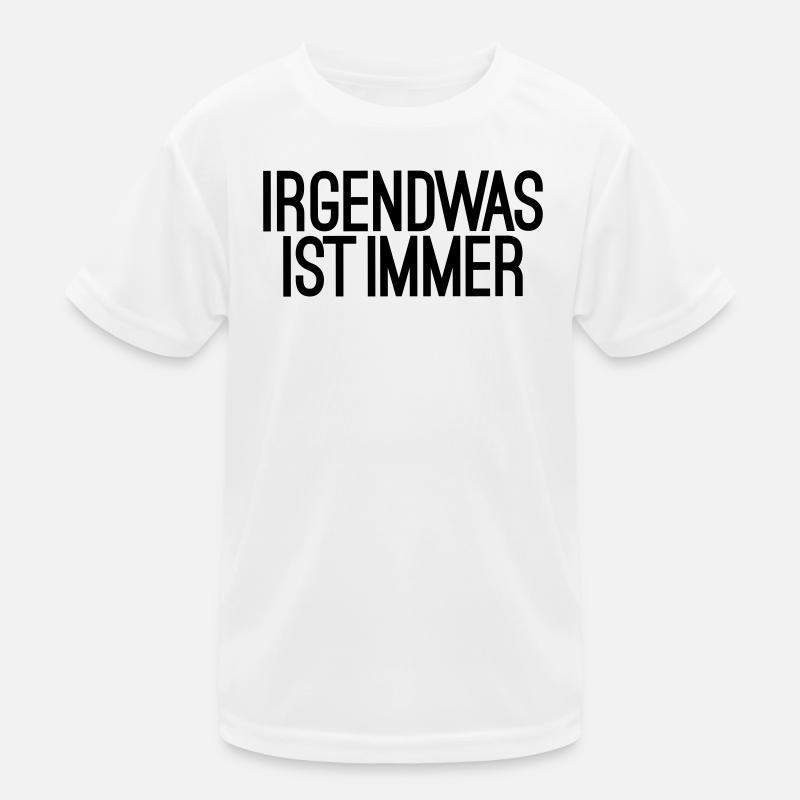 lustige Sprüche Problem Arbeit Lebensweisheit Pech Kinder Funktions-T-Shirt