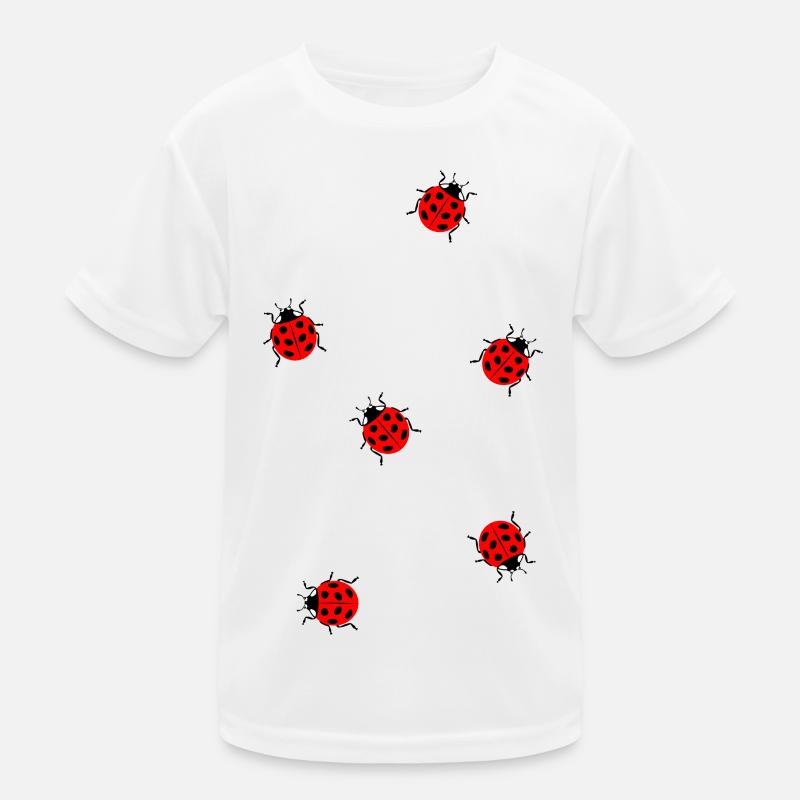 Beaucoup de carnaval d'été de filles d'insectes coccinelles T-shirt sport Enfant