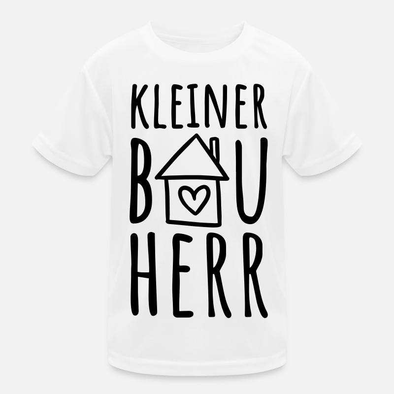 Kleiner Bauherr (Farbwechsel / Farbe änderbar) Kinder Funktions-T-Shirt