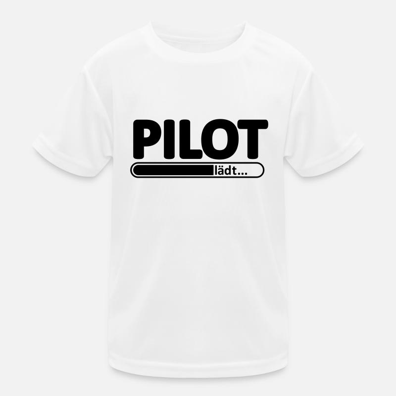 Pilot // Pilotin // Flugzeug // reisen // Flieger Kinder Funktions-T-Shirt