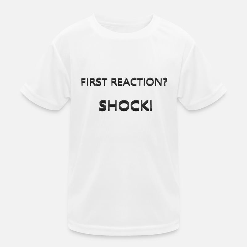 First Reaction Black Kids Functional T-Shirt