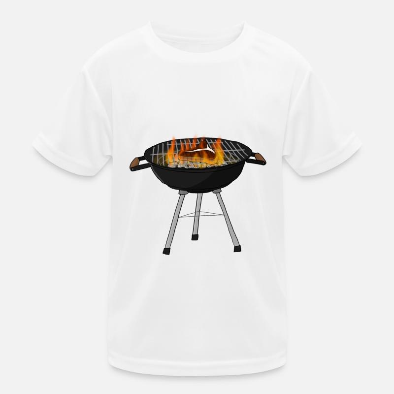 Barbecue grillé avec steak T-shirt sport Enfant