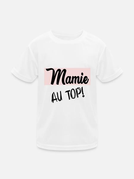 OMA. MAMA. OMA. MUTTERTAG - Kinder Funktions-T-Shirt - Weiß - Vorne