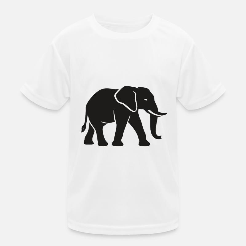 Elephant - Big Game, Tusk, Ivory Kids Functional T-Shirt