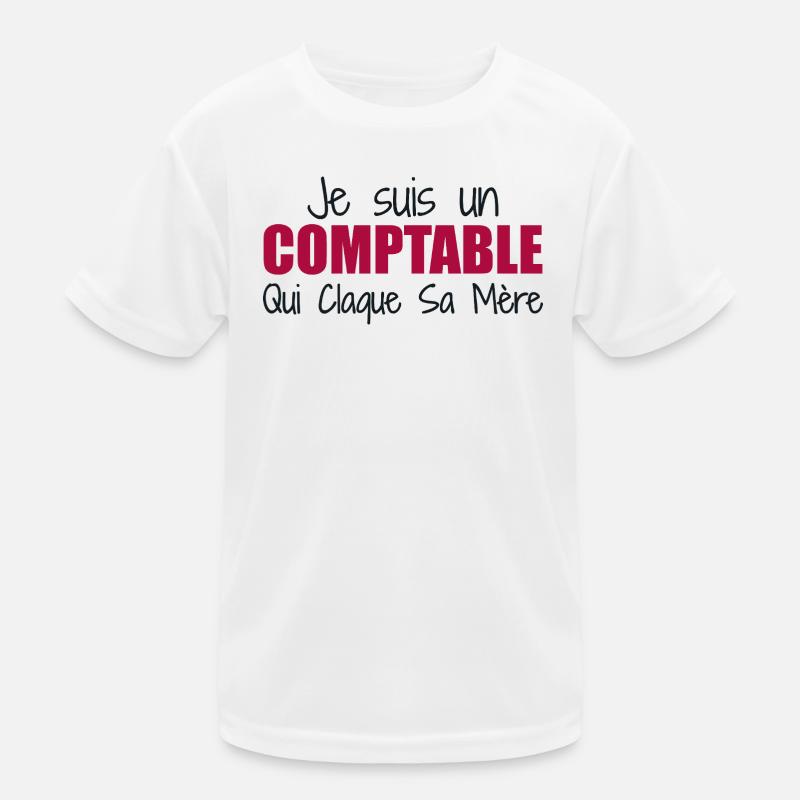 Je suis un comptable qui claque sa mère T-shirt sport Enfant