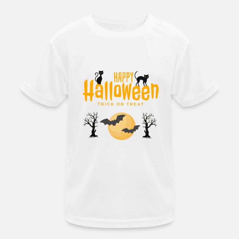Moonlit Halloween: Süßes oder Saures, Mondfledermäuse Kinder Funktions-T-Shirt