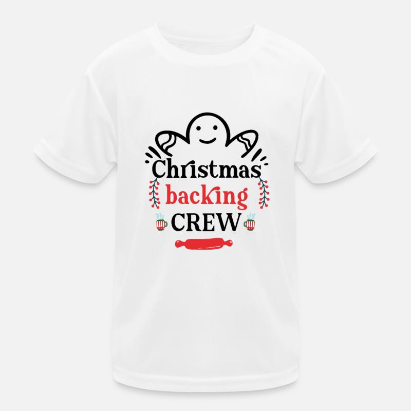 Weihnachts-Backing-Team Kinder Funktions-T-Shirt