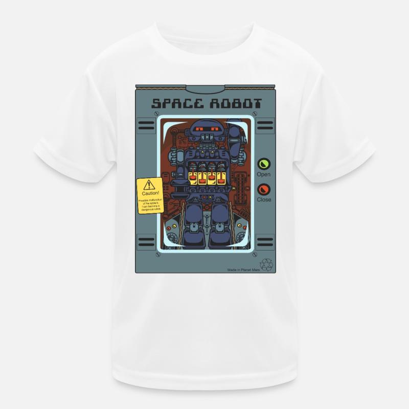 Toy Space Robot. Kids Functional T-Shirt