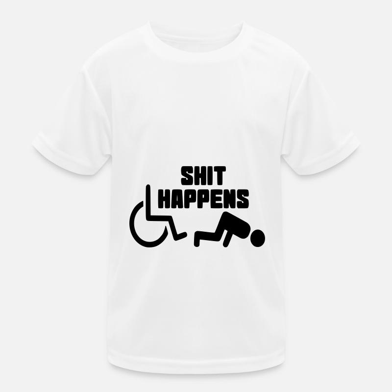 Manchmal hat man auch Pech mit dem Rollstuhl # Kinder Funktions-T-Shirt