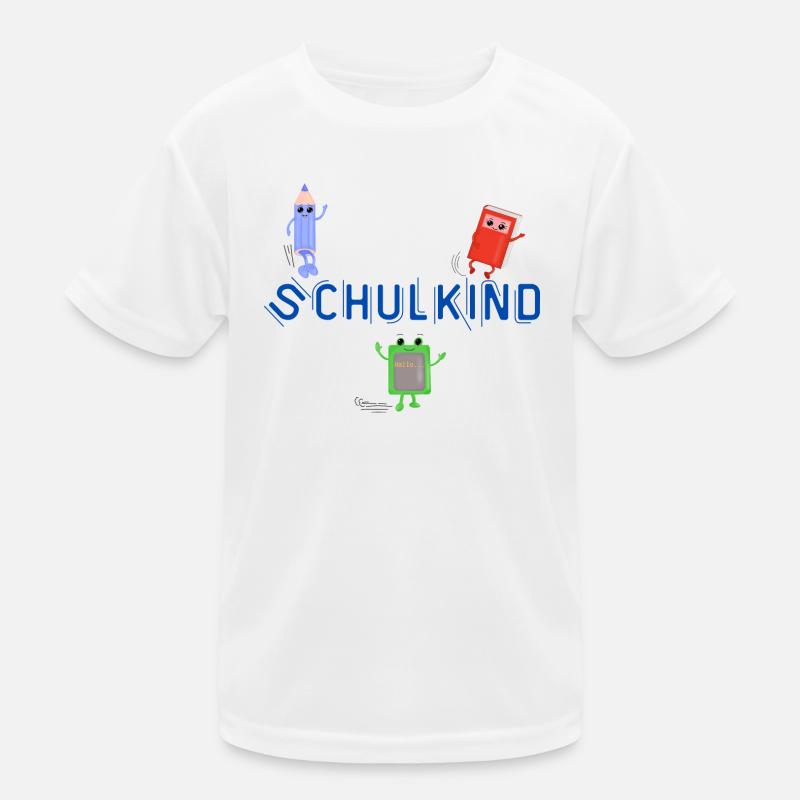 Schulkind Kinder Funktions-T-Shirt