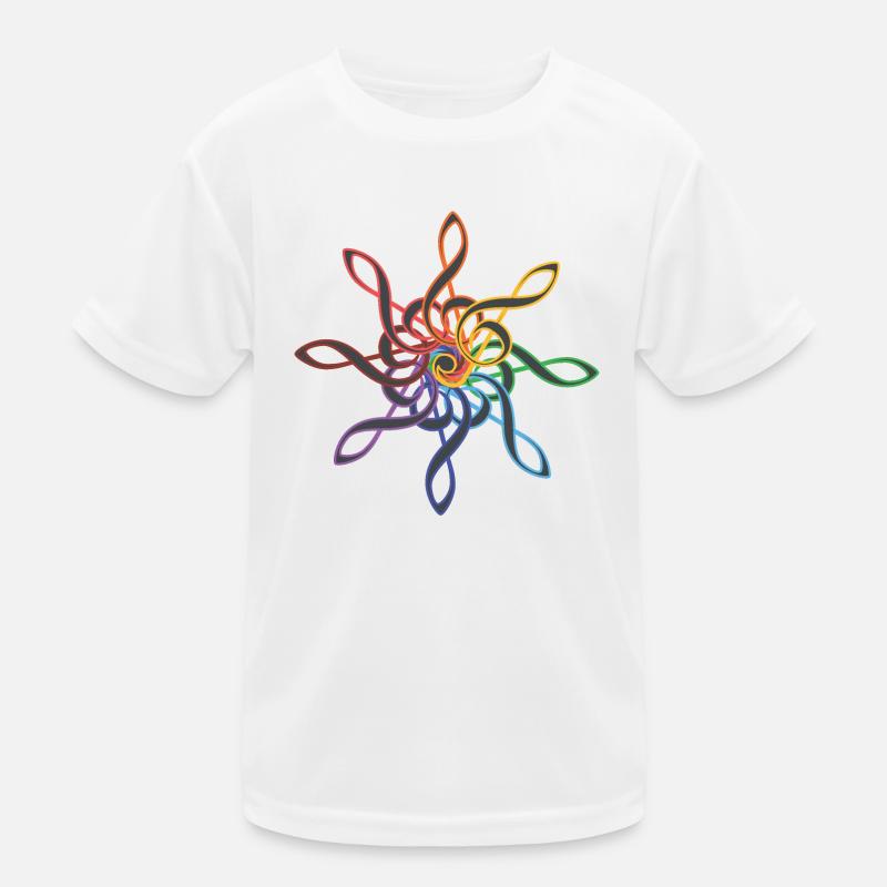Notenschlüssel Mandala Kinder Funktions-T-Shirt
