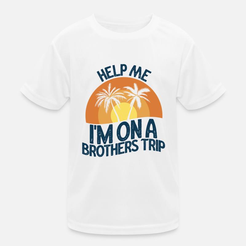 Geschwister Ich Bin Auf Einer Brüderreise Kinder Funktions-T-Shirt