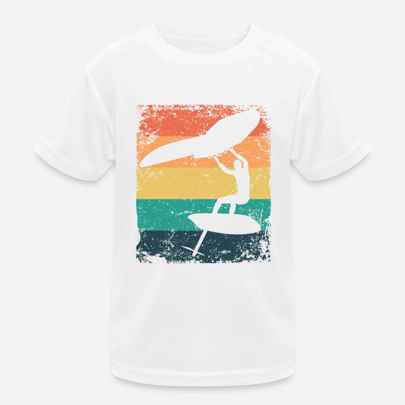 Wing Foil Wingsurf Ailes de foil rétro T-shirt sport Enfant
