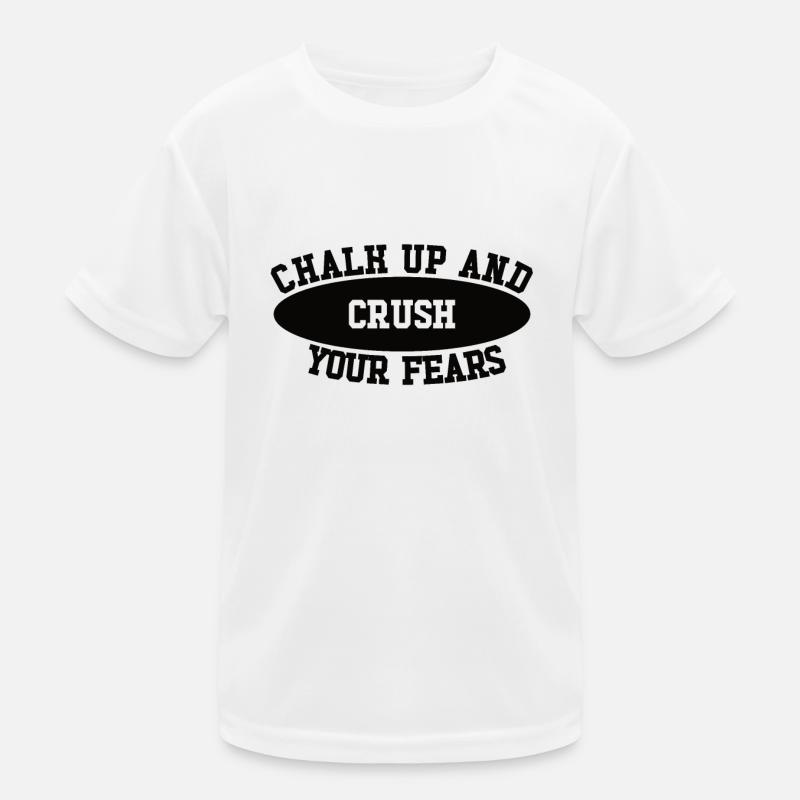 Bouldering Chalk Up Boulderer Kids Functional T-Shirt