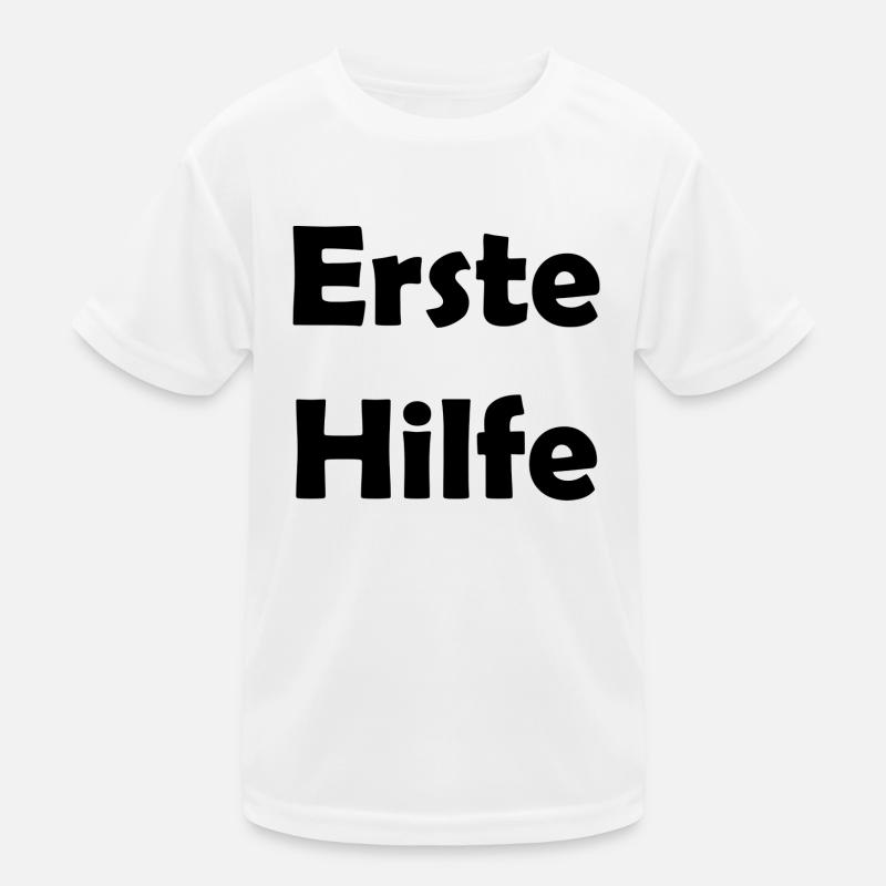 Erste Hilfe Kinder Funktions-T-Shirt