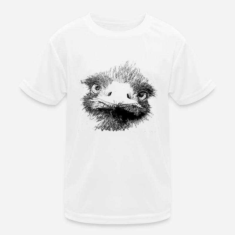 Strauss - Kinder Funktions-T-Shirt - Weiß