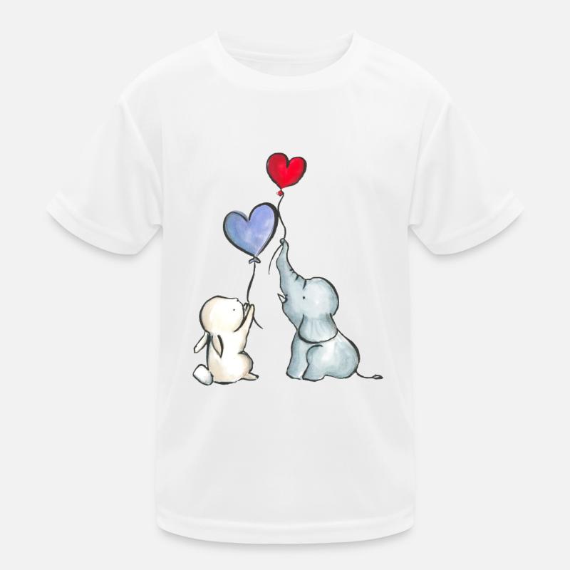 Hase & Elefant Kinder Funktions-T-Shirt