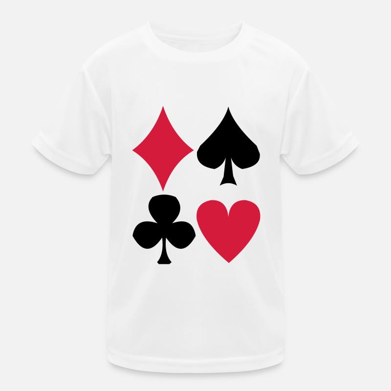 Poker Kinder Funktions-T-Shirt