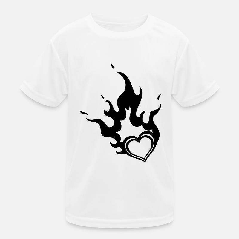 coeur brûlant T-shirt sport Enfant