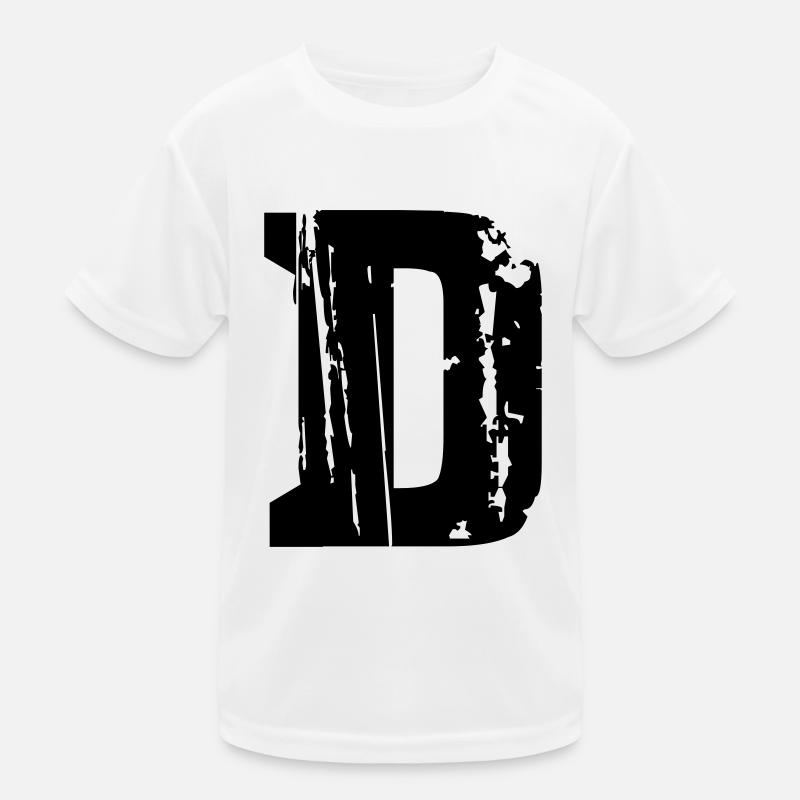 D - Buchstabe Kinder Funktions-T-Shirt