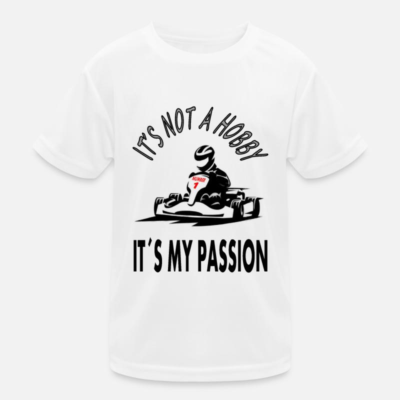 Faire du karting E-karting est ma passion T-shirt sport Enfant