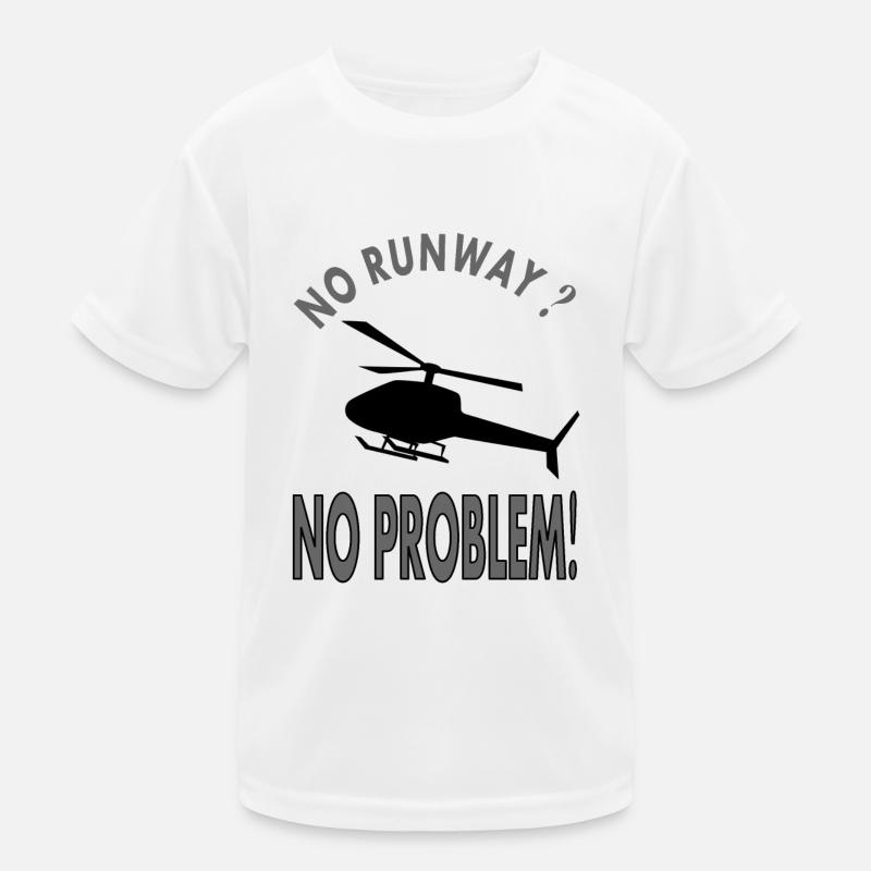 Helicopter Flying Helicopter Pilot Gift Idea Kids Functional T-Shirt