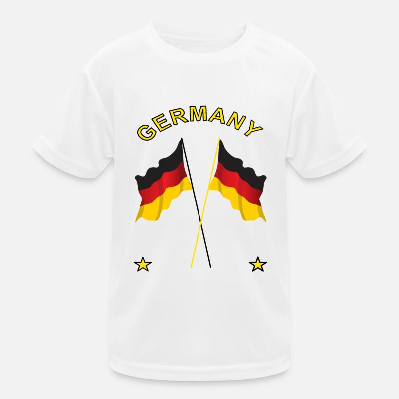 Deutschland Deutscher Deutsche Flagge Geschenkidee Kinder Funktions-T-Shirt