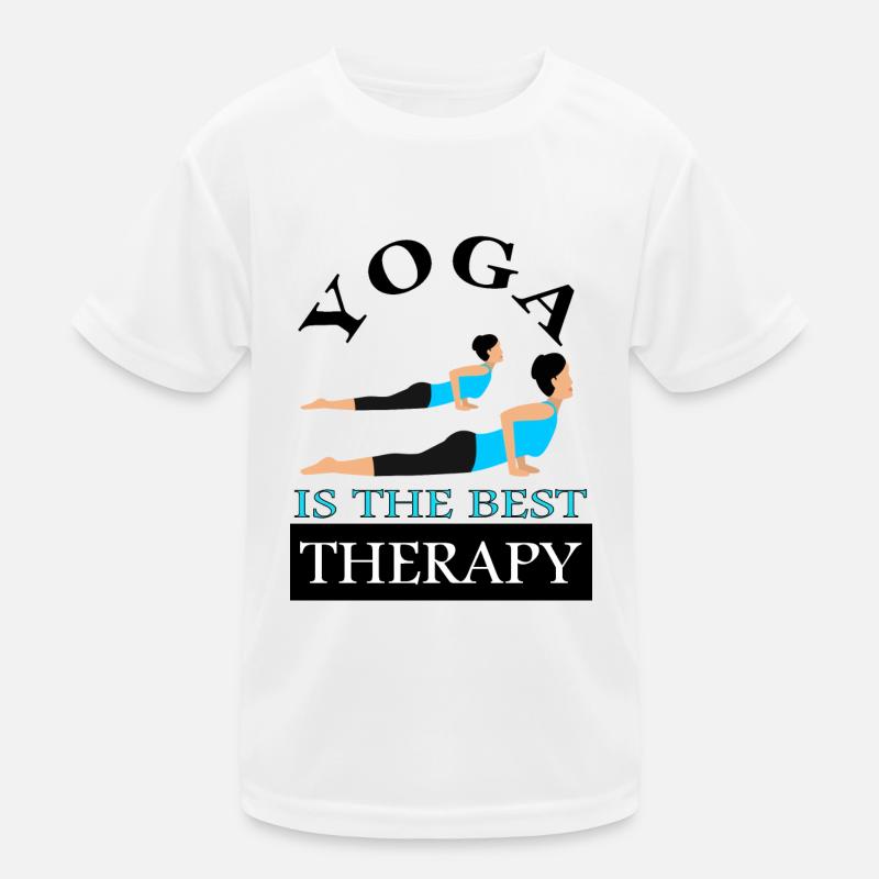 Yoga is the best therapy practice gift idea Kids Functional T-Shirt
