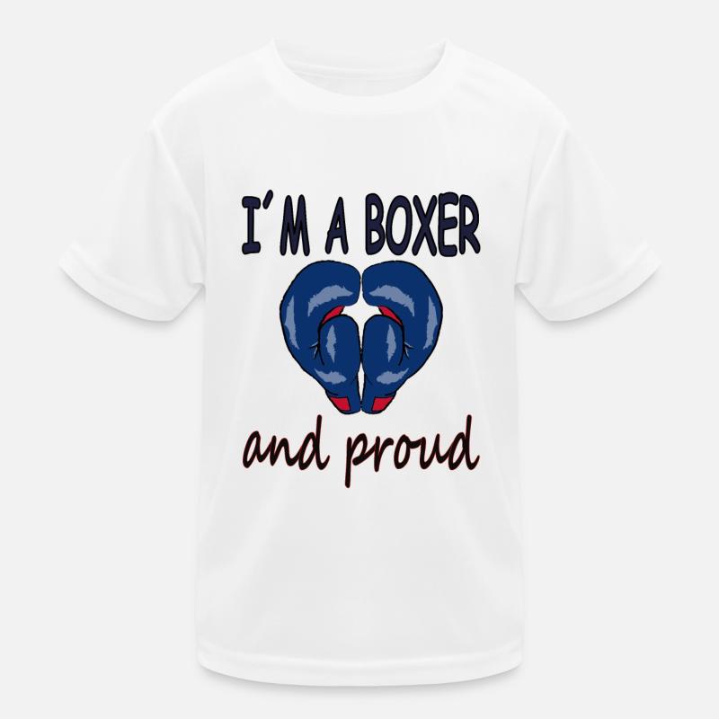 Ich bin stolzer Boxer Boxkampf Boxtrainer Geschenk Kinder Funktions-T-Shirt