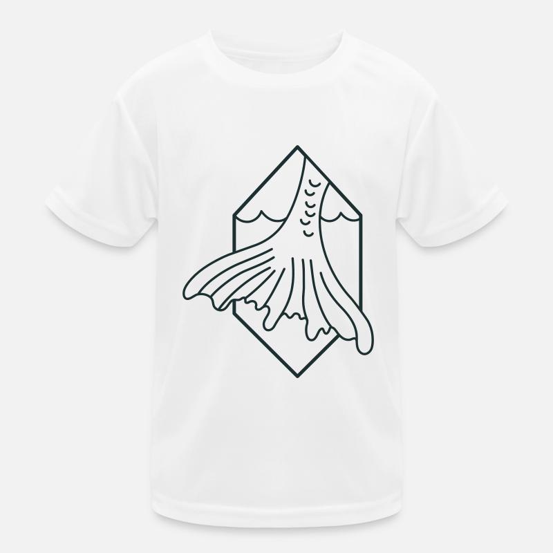 Queue de sirène vers le bas T-shirt sport Enfant