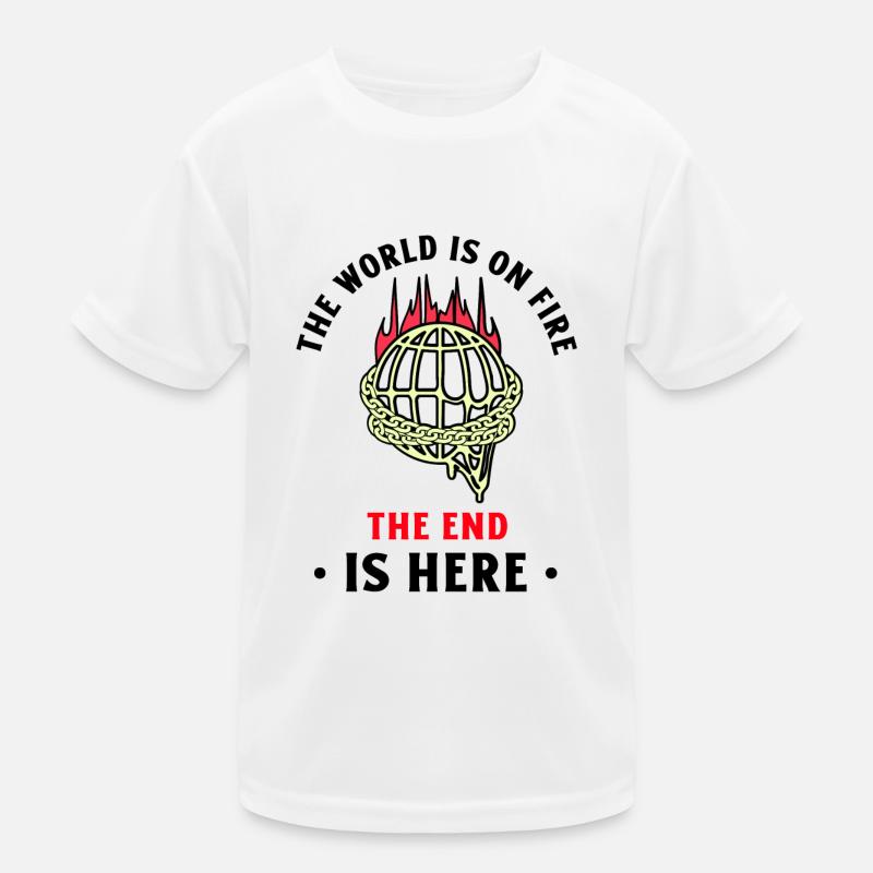 save the planet save the earth save the world climate Kids Functional T-Shirt