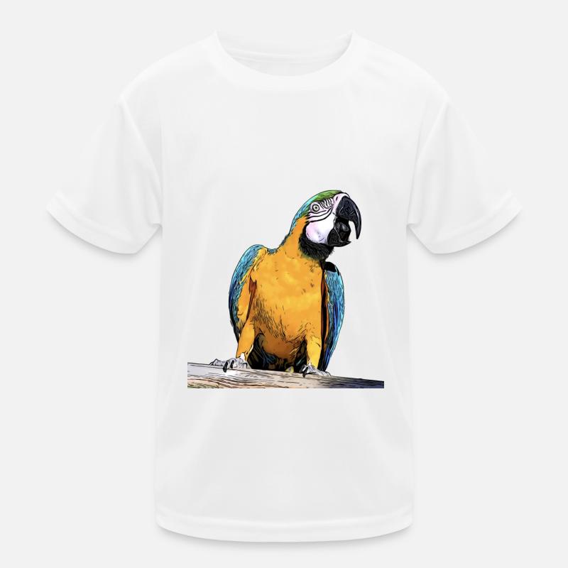 Blue macaw Kids Functional T-Shirt