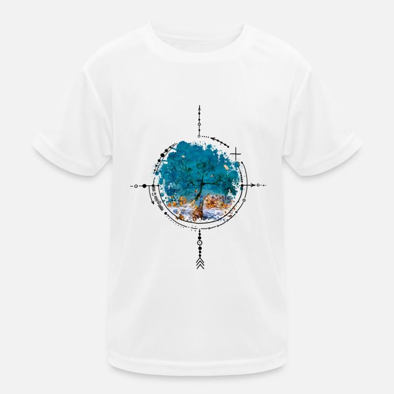 Boussole avec reflet d’arbre - version photo T-shirt sport Enfant