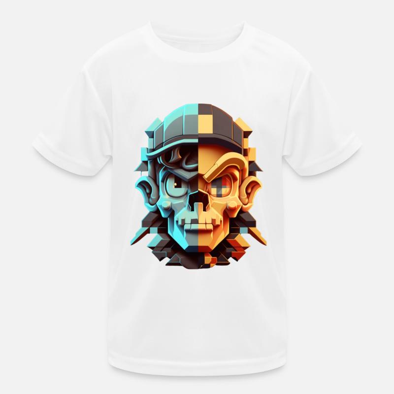 Dude 8bit Pixelart Kinder Funktions-T-Shirt