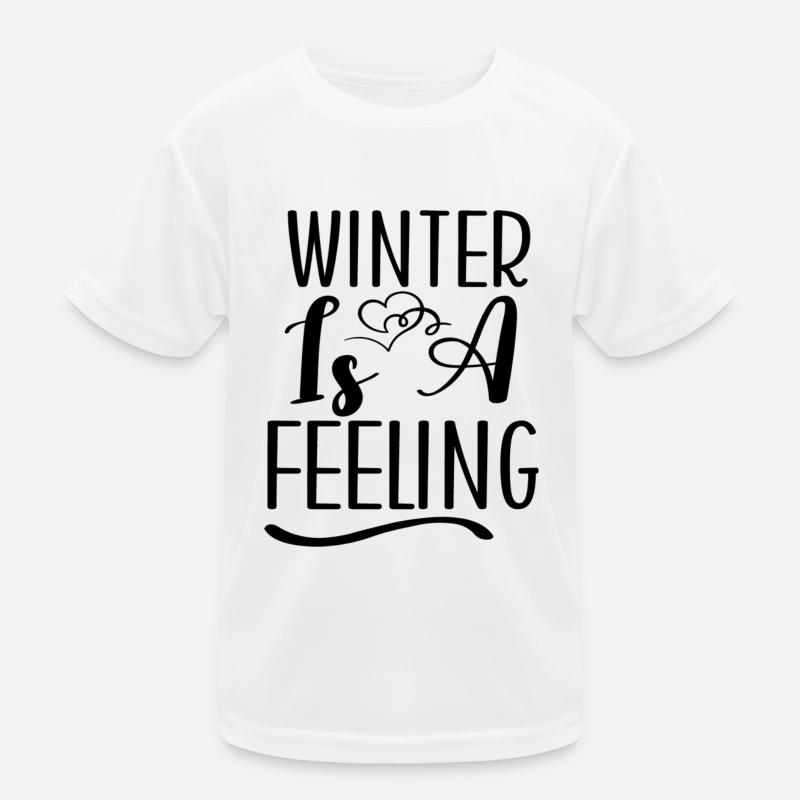 Winter Is A Feeling Kids Functional T-Shirt