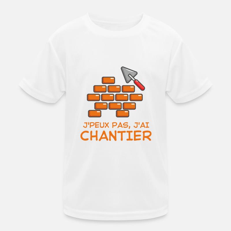 Construction chantier T-shirt sport Enfant