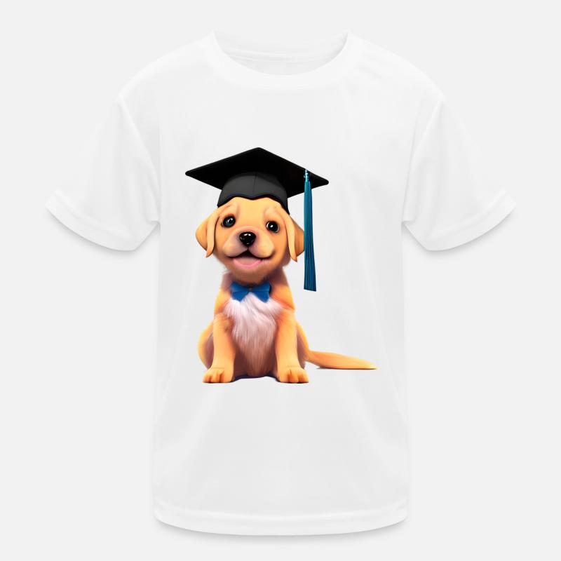 Studium Hunde Bachelor Labrador Schulabschluss Kinder Funktions-T-Shirt