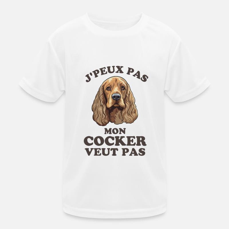 Mon cocker veut pas T-shirt sport Enfant