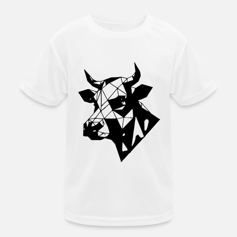 Illustration de vache tête de vache idée cadeau T-shirt sport Enfant