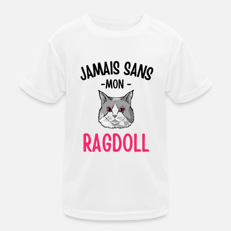 Jamais sans mon chat ragdoll 1 T-shirt sport Enfant