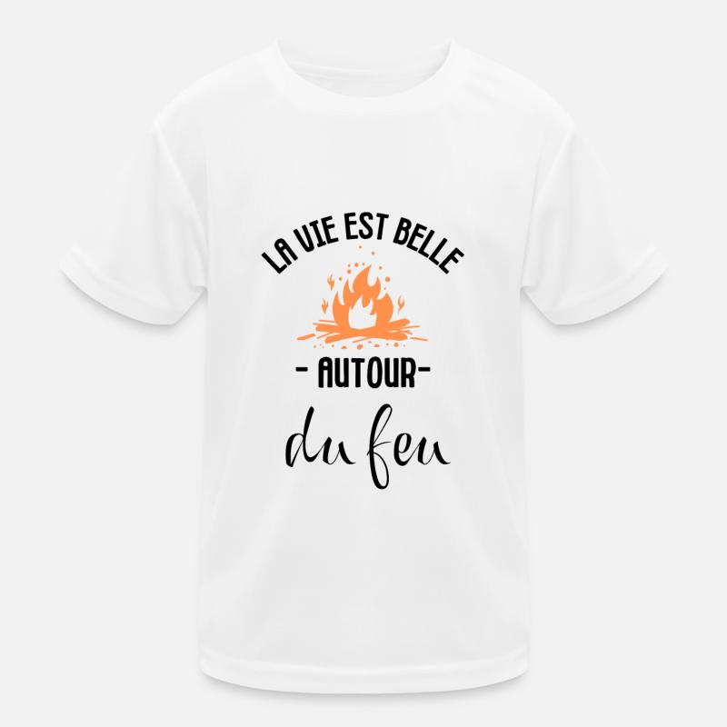 Feu de camping T-shirt sport Enfant
