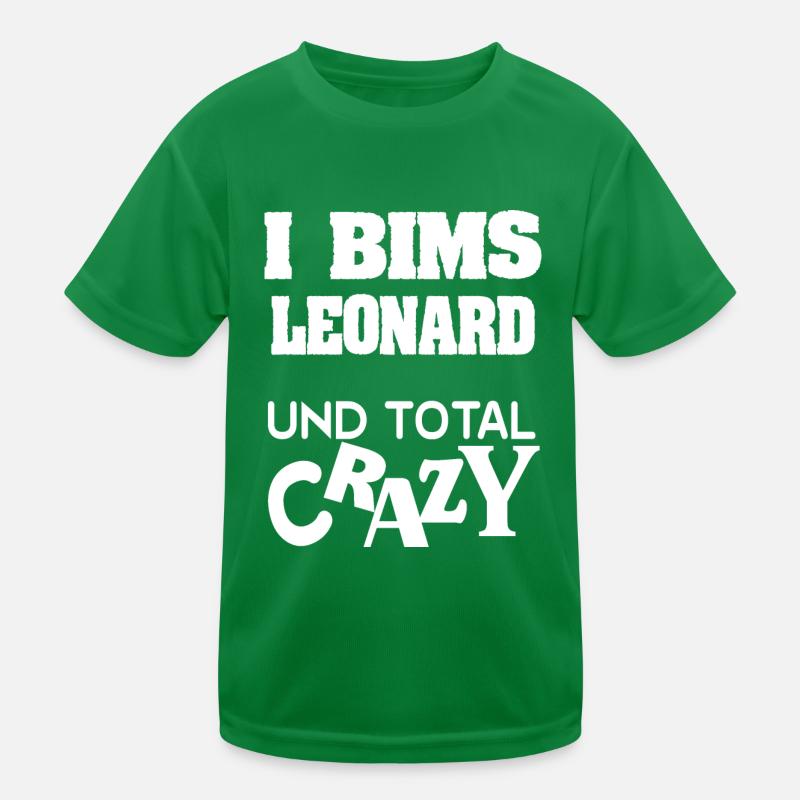 First name Leonard Kids Functional T-Shirt