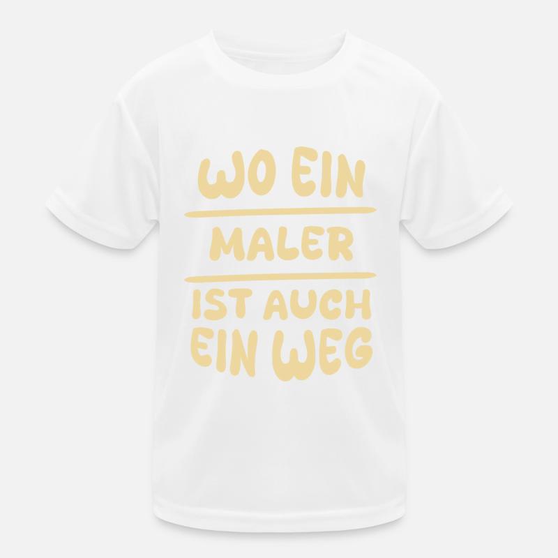 Maler als Maler Kinder Funktions-T-Shirt