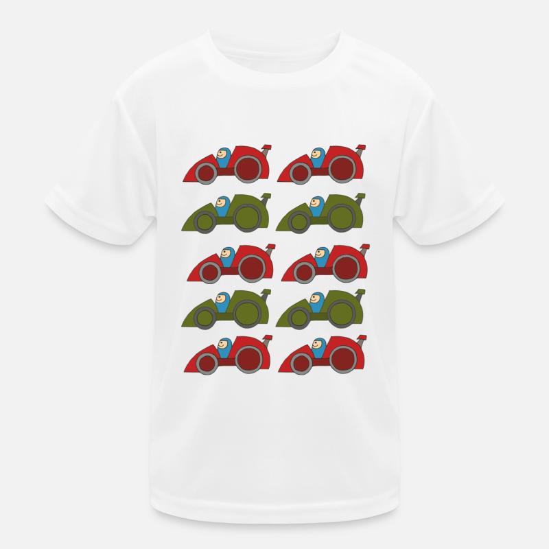 Course automobile 3 T-shirt sport Enfant