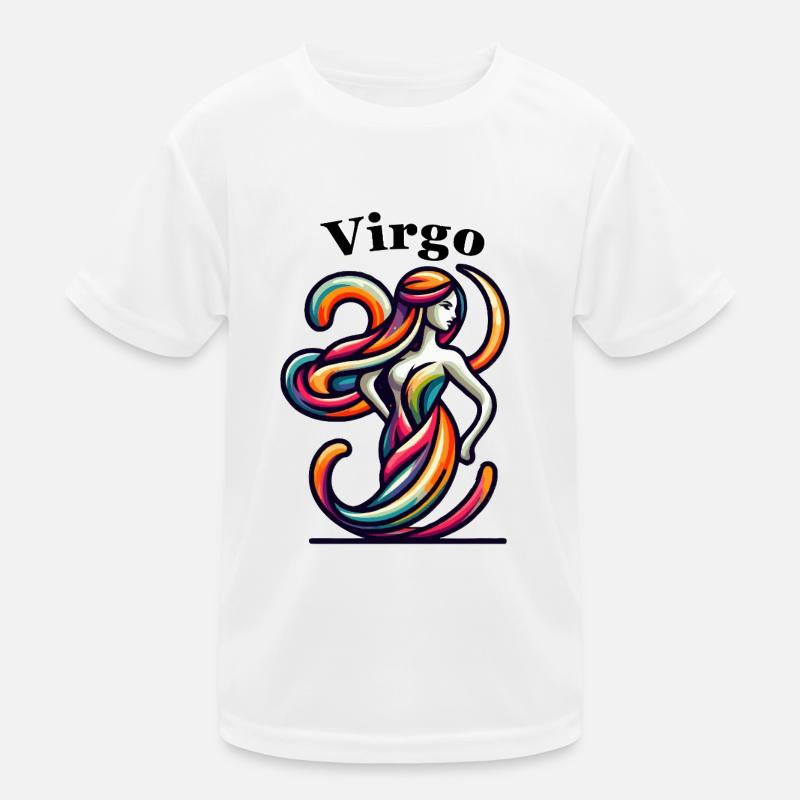 Vierge Vierge coloré T-shirt sport Enfant